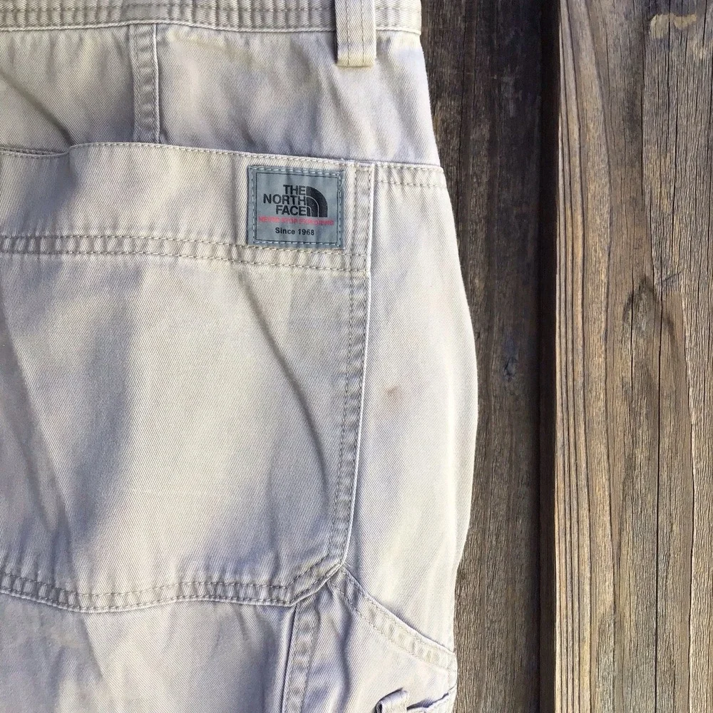 The North Face Utility Carpenter Work Pants Khaki Men's 36x30 Hiking Outdoor